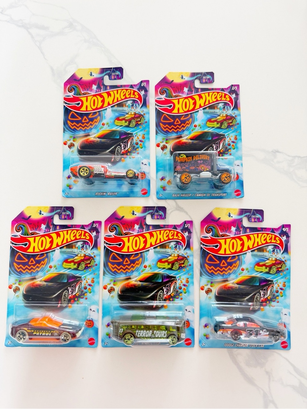 2026 Hot Wheels Halloween Complete Set 1-5 Limited Edition 5 Cars NEW